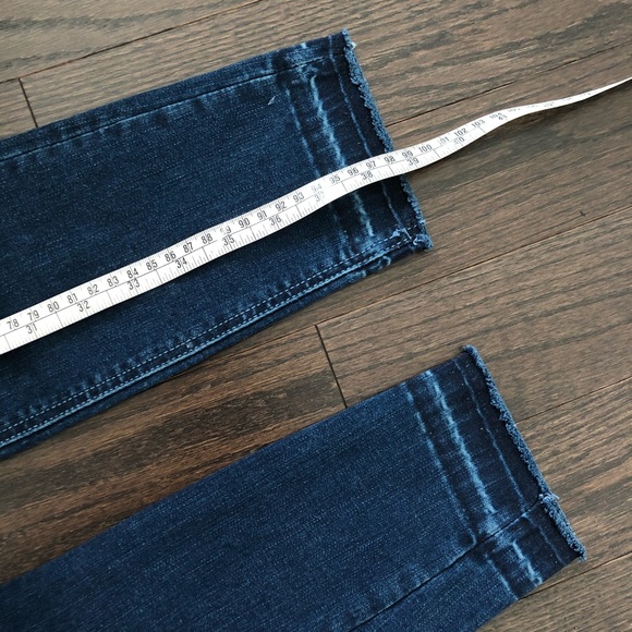 Zara High-Waisted Dark Blue Skinny Jeans - Picture 5 of 5